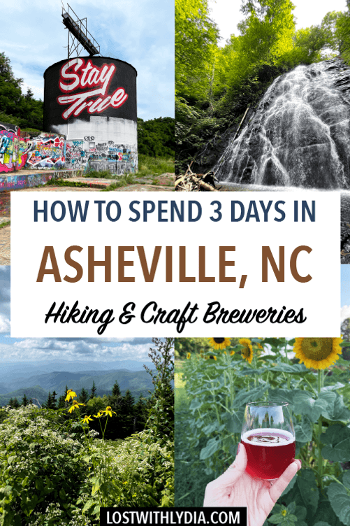 Asheville is the perfect city to visit if you love craft breweries and hiking! This 3 day Asheville guide includes hiking trails, restaurants, breweries and more fun things to do in Asheville.