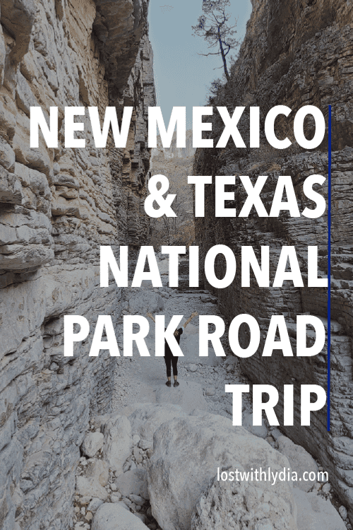 Take a road trip through New Mexico and West Texas to national parks, state parks, small towns and more. Visit less crowded national parks during this epic 12 day road trip. This post includes a packing list for a desert road trip, tips for traveling in the desert and the best hikes along the way. It also includes where to stay in Terlingua, the best things to do in Big Bend, the best hikes in the Guadalupe Mountains, where to stay in El Paso, West Texas state parks and what do in White Sands.
