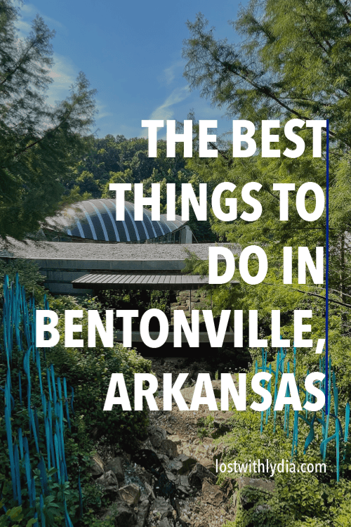 The city of Bentonville is an underrated Arkansas city known for mountain biking trails, delicious food and a great art scene. If you’re looking for a fun Arkansas weekend trip, add Bentonville to your Arkansas bucket list!