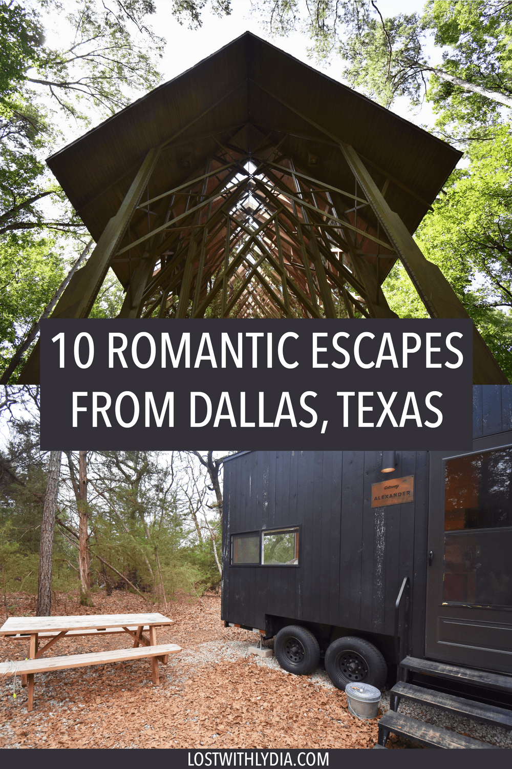 A list of some of the best romantic getaways from Dallas, Texas! Discover cozy cabins, Texas wine country, hot spring spas and more a short drive from the DFW area.