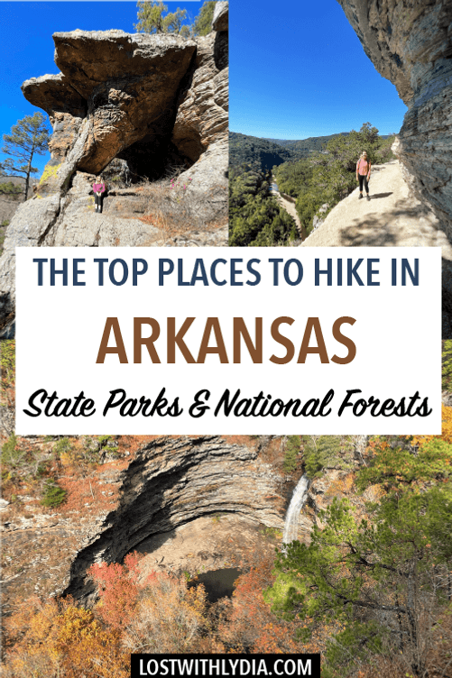 Arkansas is an underrated hiking destination full of rocky bluffs, waterfalls and so much to discover. This guide includes details on 12 trails in Arkansas state parks and national forests.