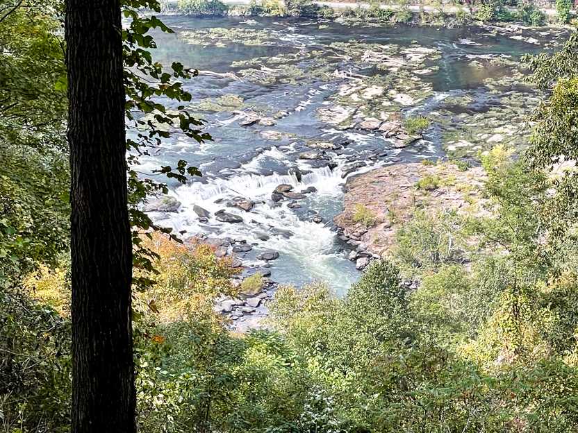 Sandstone Falls from above the Sandstone Falls Overlook.