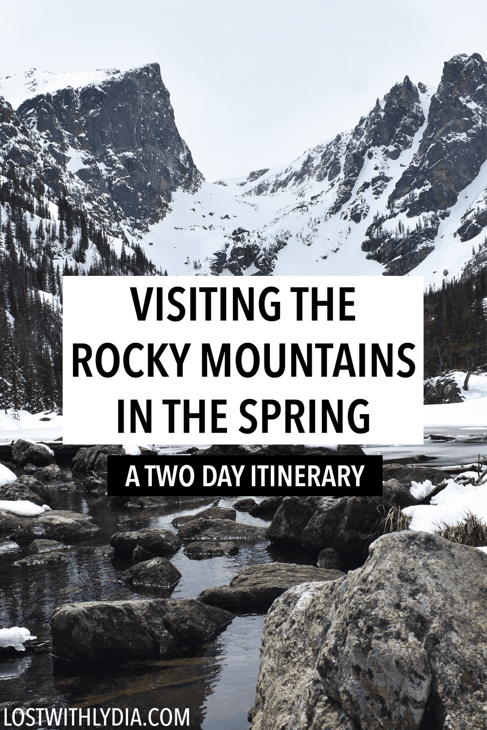 Plan your perfect springtime trip to Rocky Mountains National Park! Learn what to expect from the weather in the spring, things to do in the Rocky Mountains, where to stay in Estes Park and more.