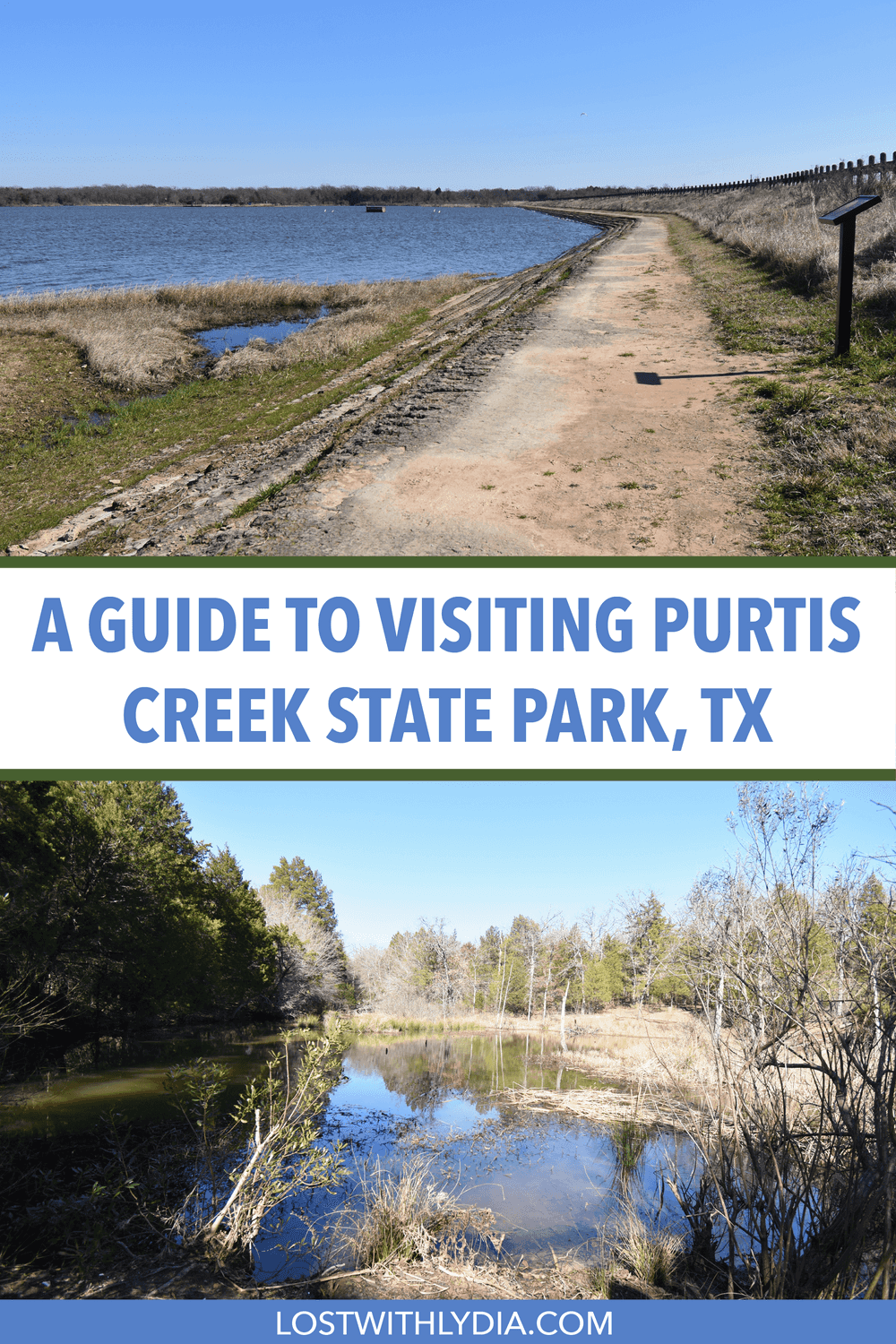A guide to visiting Purtis Creek State Park, a Texas state park a short drive away from the DFW area.