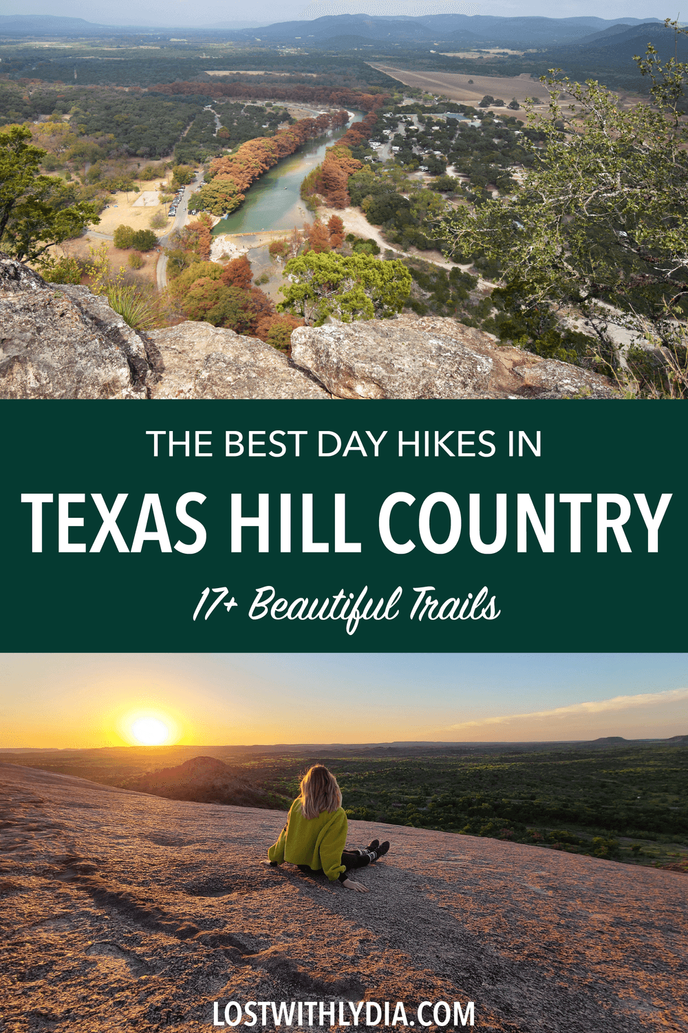 This post covers all of the best hiking trails in Texas Hill Country! Discover beautiful Texas state parks, swimming holes and many places to add to your Texas bucket list.