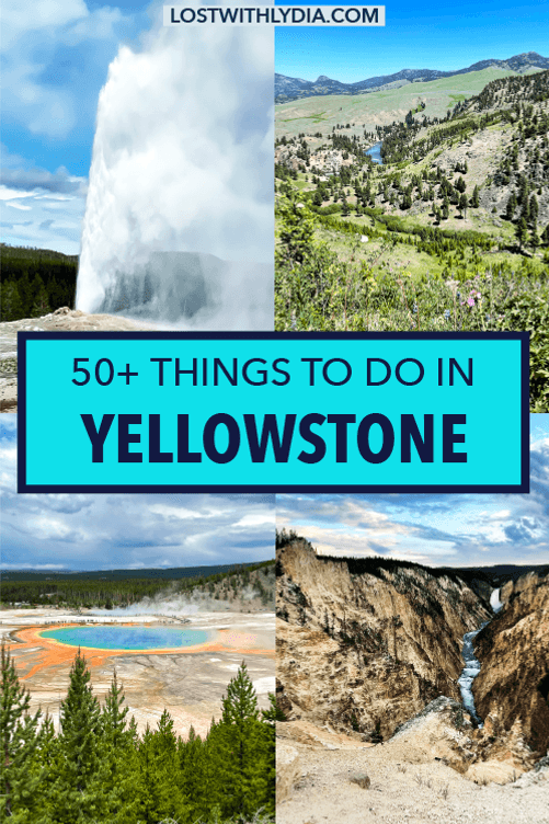 Planning a trip to Yellowstone National Park? This list has over 50 of the best things to do in Yellowstone so that you can explore the best of the park in a limited time.