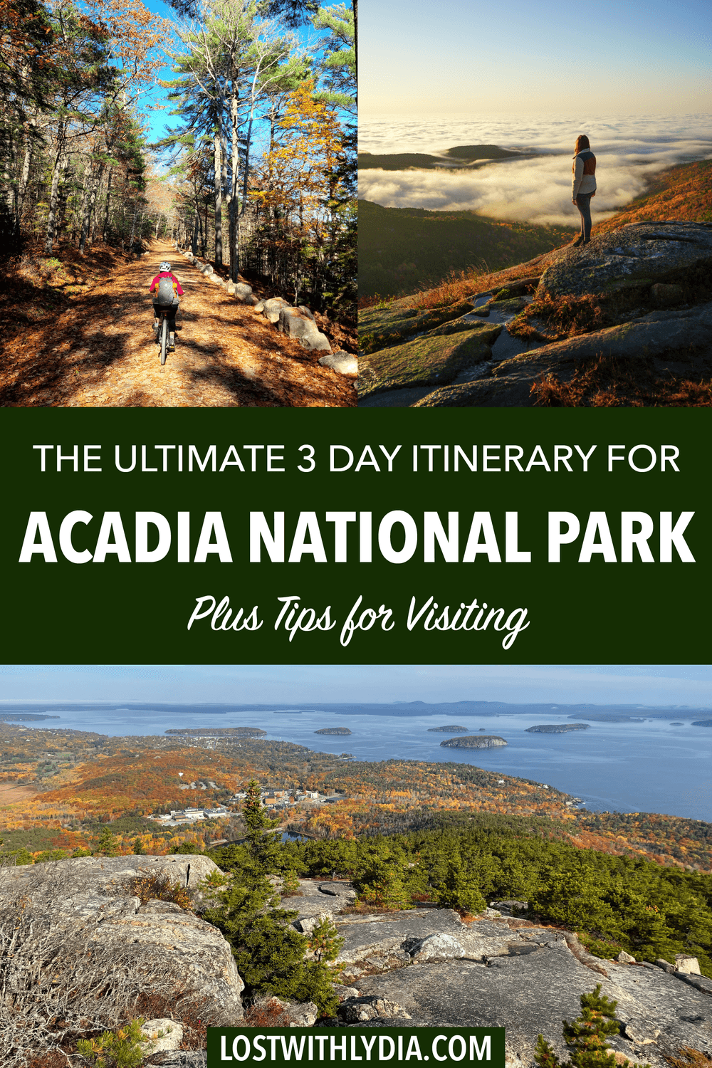 Learn how to spend 3 days in Acadia National Park with this epic Acadia itinerary! Plan to do the best hikes in Acadia, see the best views in Acadia, eat delicious food and more.
