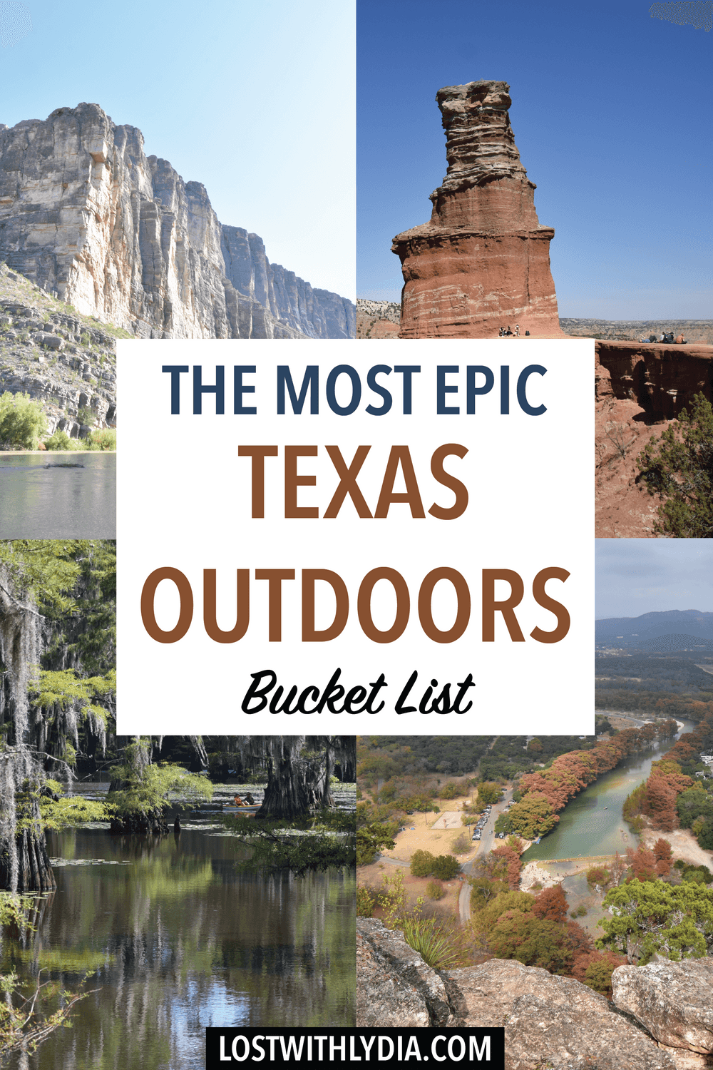 Explore all of the best natural wonders in Texas with this Texas Outdoor Bucket list! discover the best Texas swimming holes, the best Texas state parks, the Texas national parks and more.