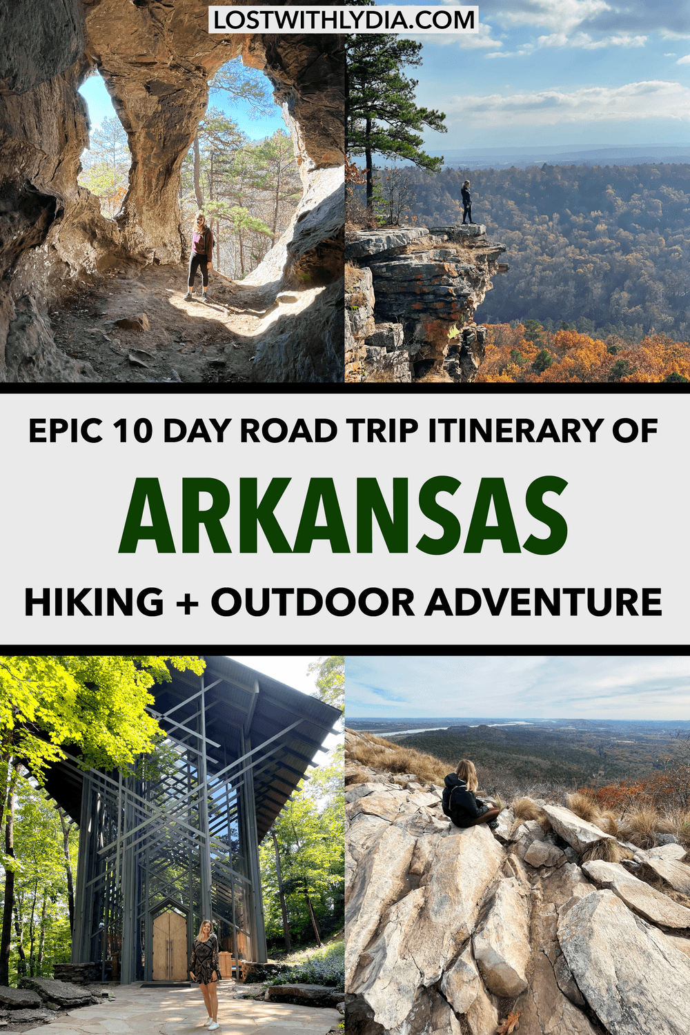 Plan an epic Arkansas road trip with this 10 day itinerary! This Arkansas route will take you from Bentonville to Little Rock with some of the best hiking in Arkansas along the way.