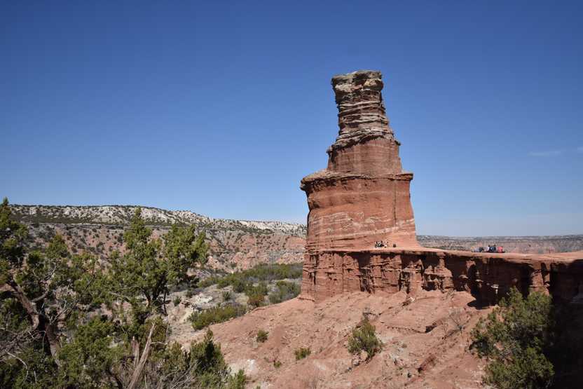 The lighthouse rock at Palo Duro Canyon State Park.