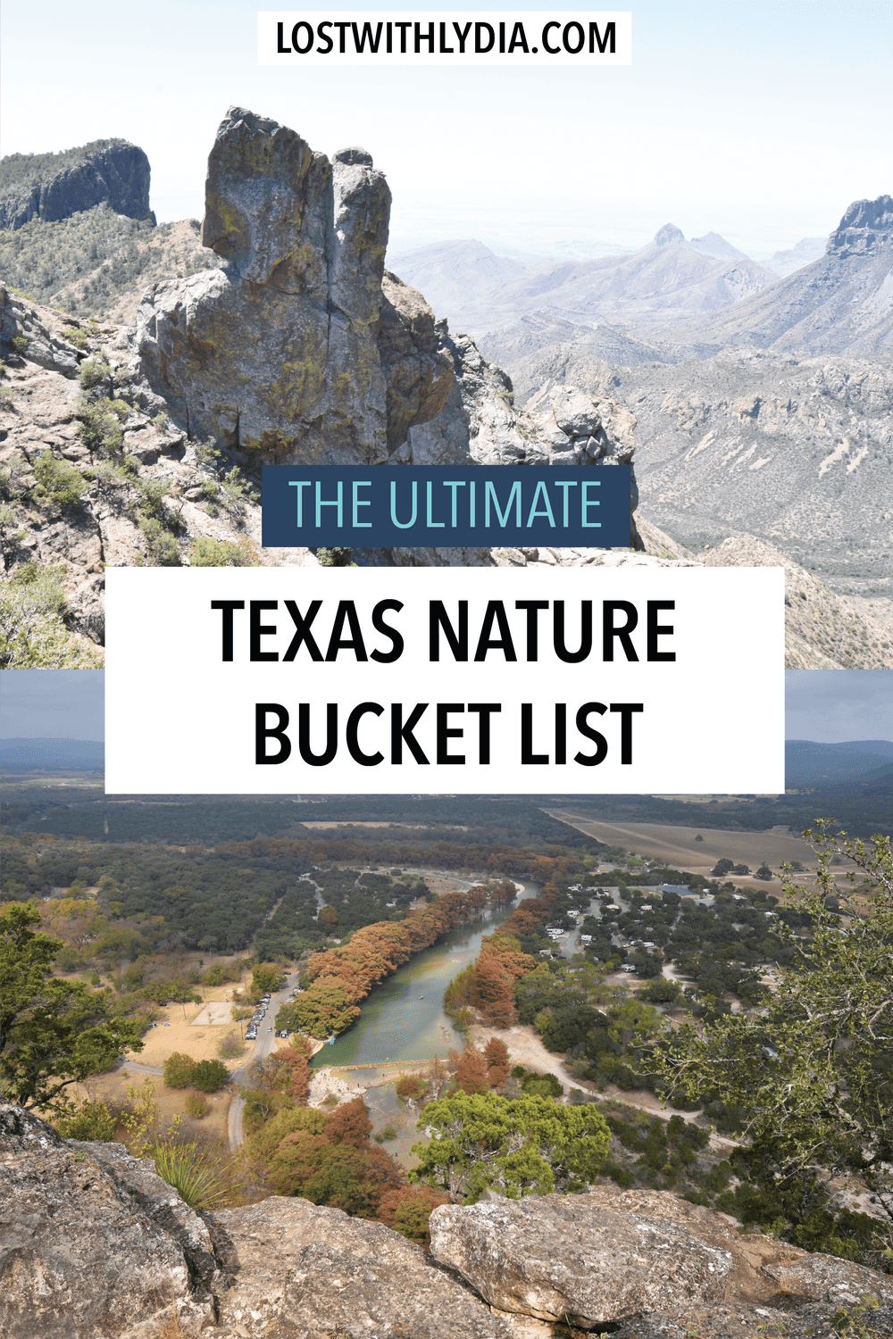 Explore all of the best natural wonders in Texas with this Texas Outdoor Bucket list! discover the best Texas swimming holes, the best Texas state parks, the Texas national parks and more.
