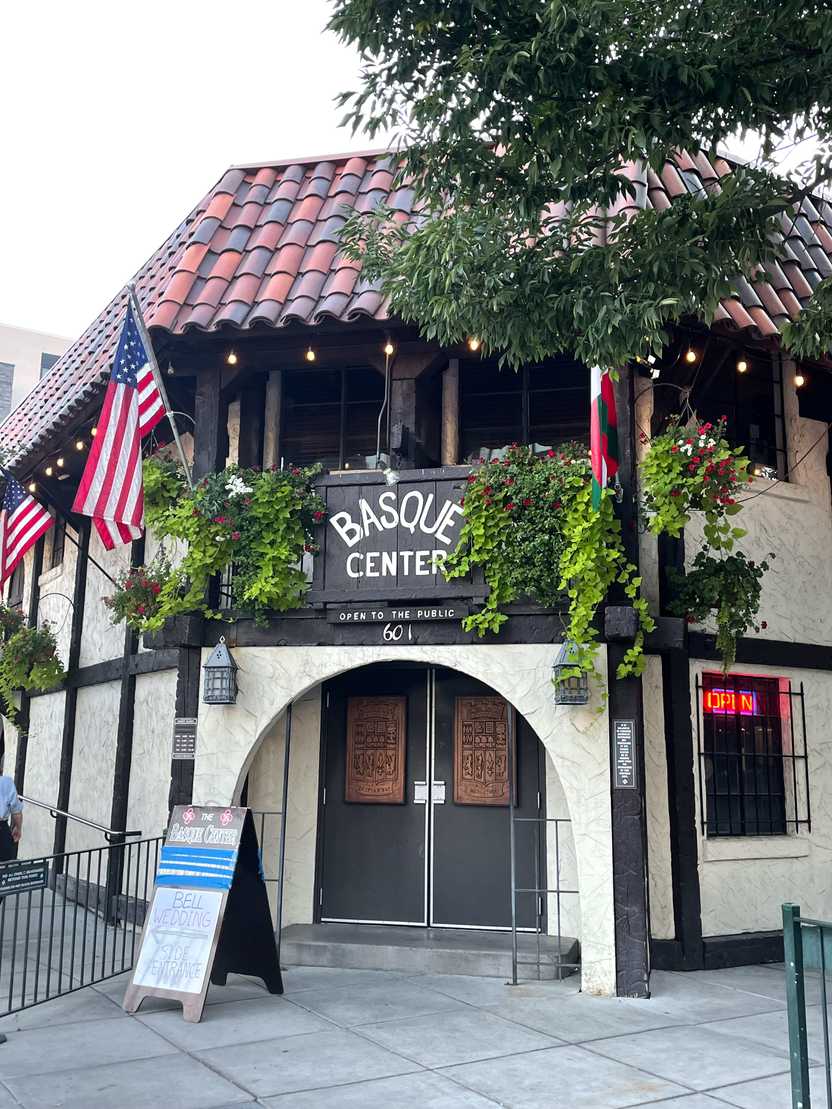 The exterior of the Basque Center in downtown Boise.