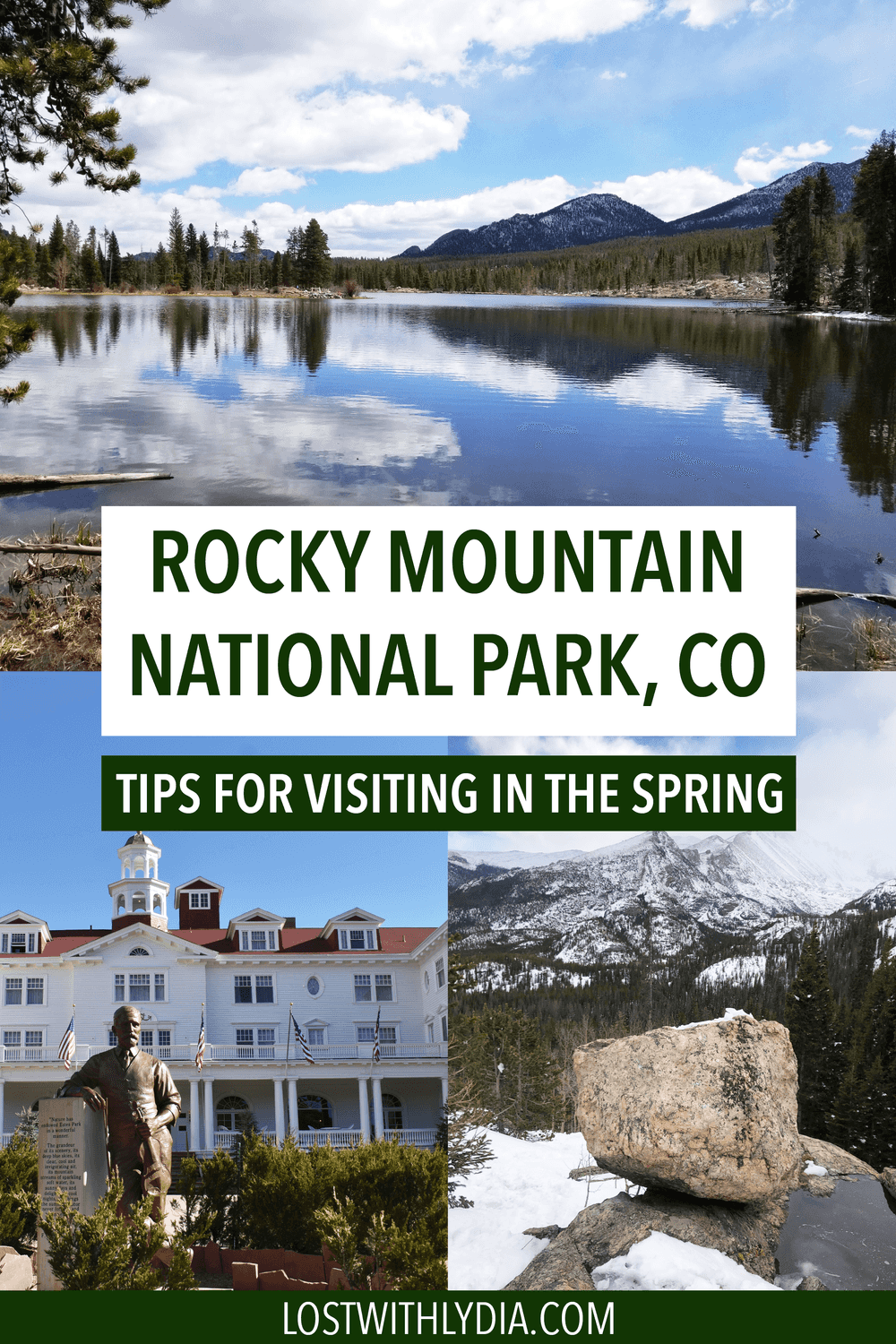 Plan your perfect springtime trip to Rocky Mountains National Park! Learn what to expect from the weather in the spring, things to do in the Rocky Mountains, where to stay in Estes Park and more.