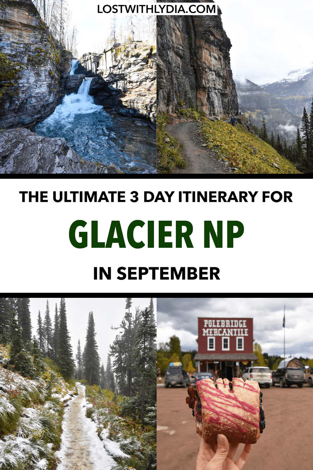 A guide for how to explore Glacier National Park in September! Learn tips for visiting Glacier plus a 3 day itinerary to maximize your time in this stunning national park.