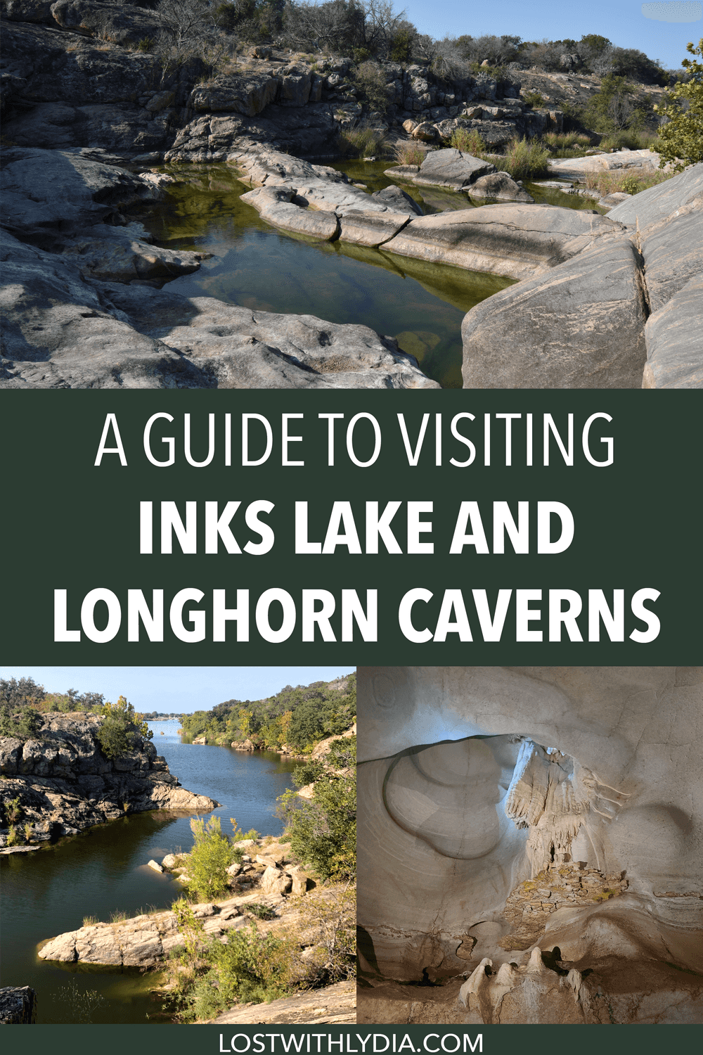 Learn all about visiting two amazing Texas state parks: Inks Lake and Longhorn Caverns. Check out the best hiking trails in Inks Lake, swimming in Inks Lake, cave tours of Longhorn Caverns and more.