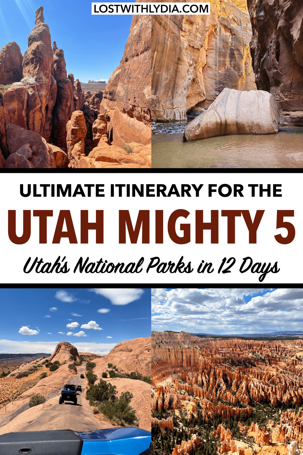 Get the best Utah Mighty 5 road trip itinerary in this detailed guide! Learn where to stay on a Utah road trip, how long to spend in each Utah national park and more tips along the way.