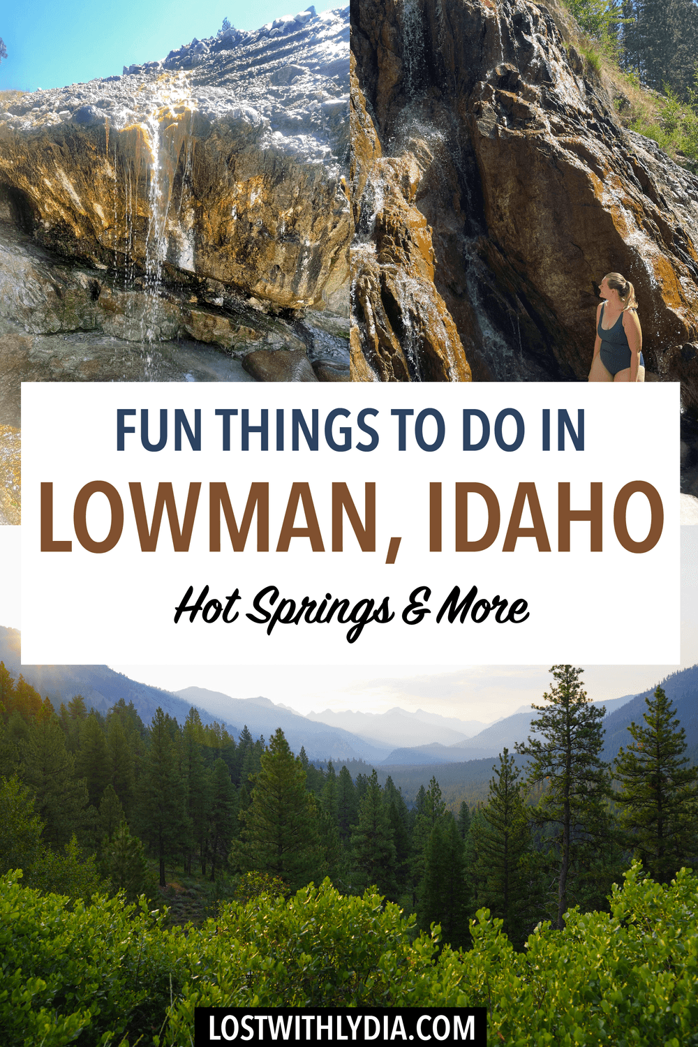 Take a weekend trip from Boise to Lowman, Idaho! This mountain town is perfect for soaking in Hot Springs, white water rafting and enjoying the mountain scenery.