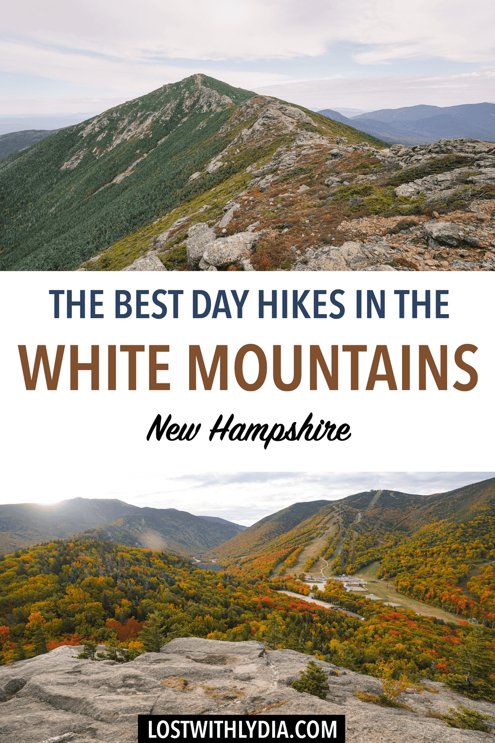 Plan an epic hiking trip to the White Mountains of New Hampshire with this hiking guide! Learn the best day hikes in the White Mountains, tips for visiting and more.