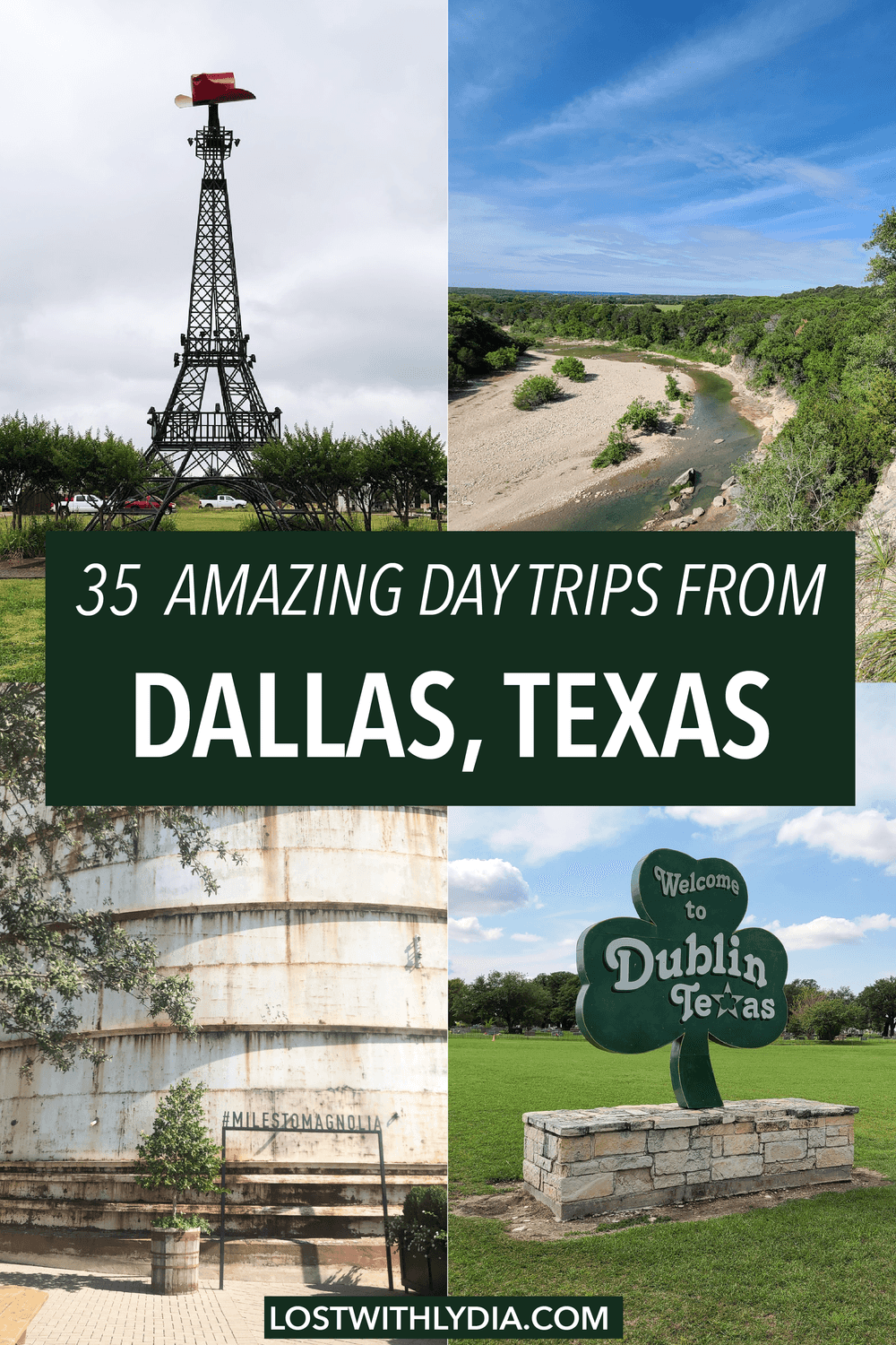 There is no shortage of day trips for an adventure from Dallas, Texas. This list includes hiking trails near Dallas, outdoor adventures near Dallas, some of the cutest small towns in Texas and more.