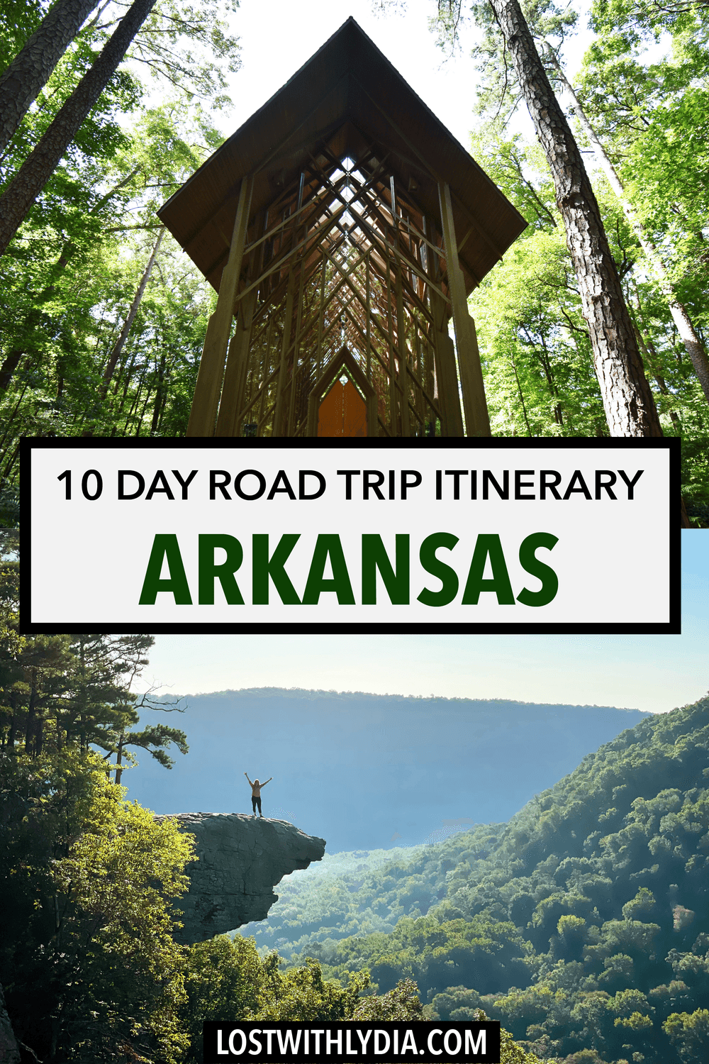 Plan an epic Arkansas road trip with this 10 day itinerary! This Arkansas route will take you from Bentonville to Little Rock with some of the best hiking in Arkansas along the way.