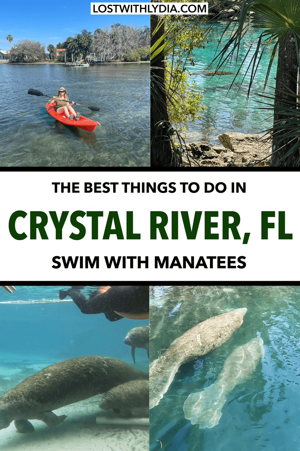 Have you ever wanted to swim with manatees? This guide shares everthing you need to know about visiting Crystal River, Florida.