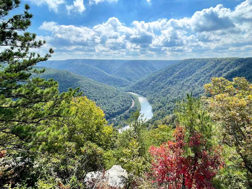 A view of the river from Turkey Spur Rock.
