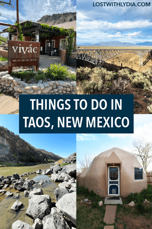 The perfect weekend guide for a visit to Taos, New Mexico! Learn about unique activities in Taos, hot springs in Taos and delicious New Mexican food.