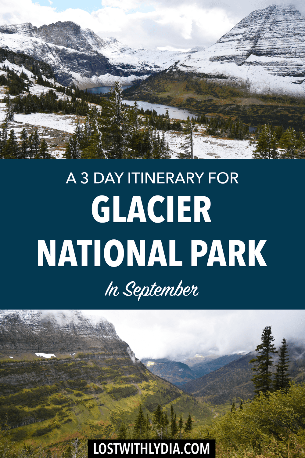 A guide for how to explore Glacier National Park in September! Learn tips for visiting Glacier plus a 3 day itinerary to maximize your time in this stunning national park.