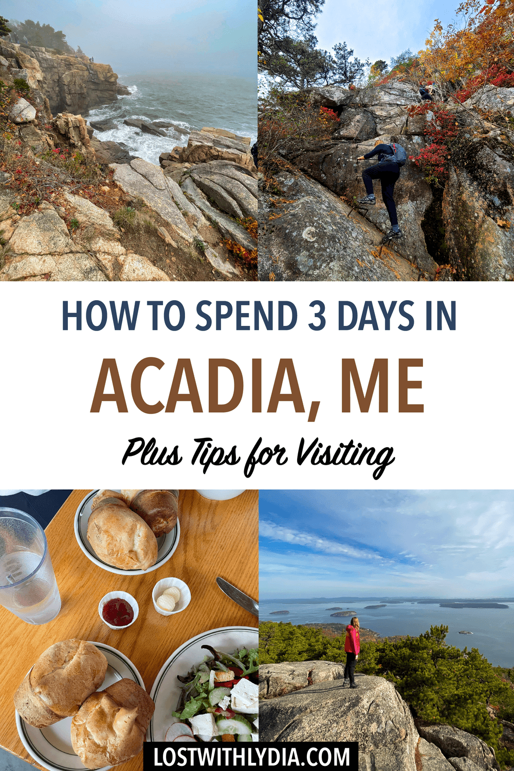 Learn how to spend 3 days in Acadia National Park with this epic Acadia itinerary! Plan to do the best hikes in Acadia, see the best views in Acadia, eat delicious food and more.