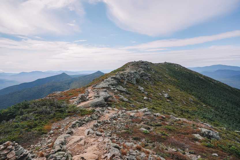 The hike along the ridge on top of the Franconia Ridge trail.
