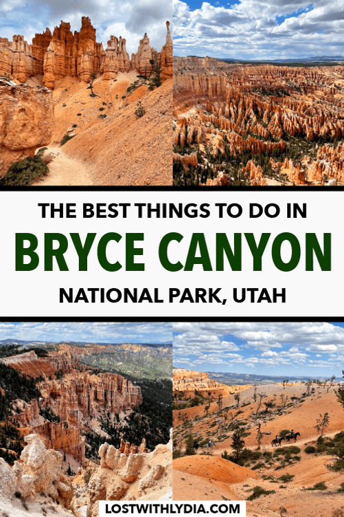 This guide has everything you need to know for visiting Bryce Canyon National Park. Learn about the best things to do in Bryce Canyon, incredible hiking trails, scenic overlooks and more.
