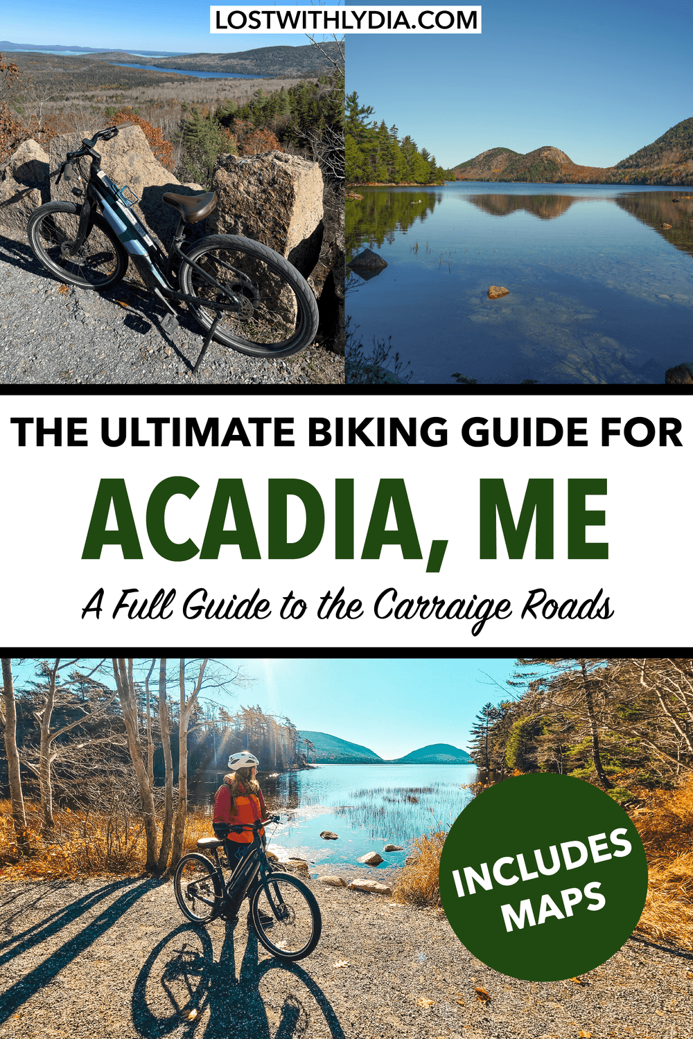 The ultimate guide to biking the Carriage Roads in Acadia National Park! Learn the history of the Carriage Roads, the best routes on the Carriage Roads and more.