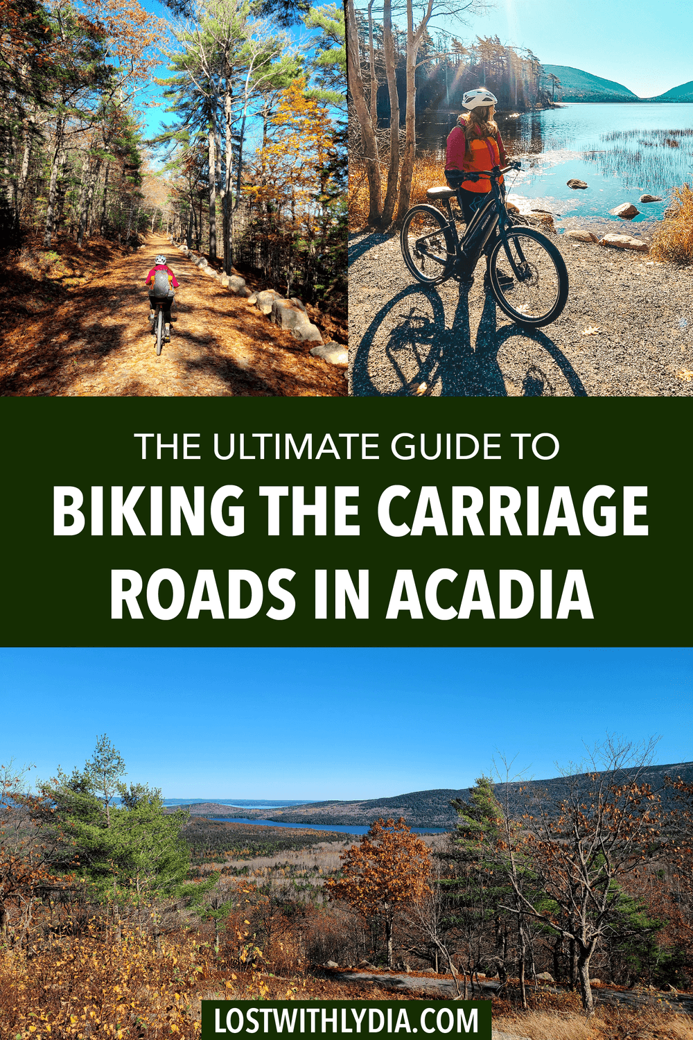 The ultimate guide to biking the Carriage Roads in Acadia National Park! Learn the history of the Carriage Roads, the best routes on the Carriage Roads and more.