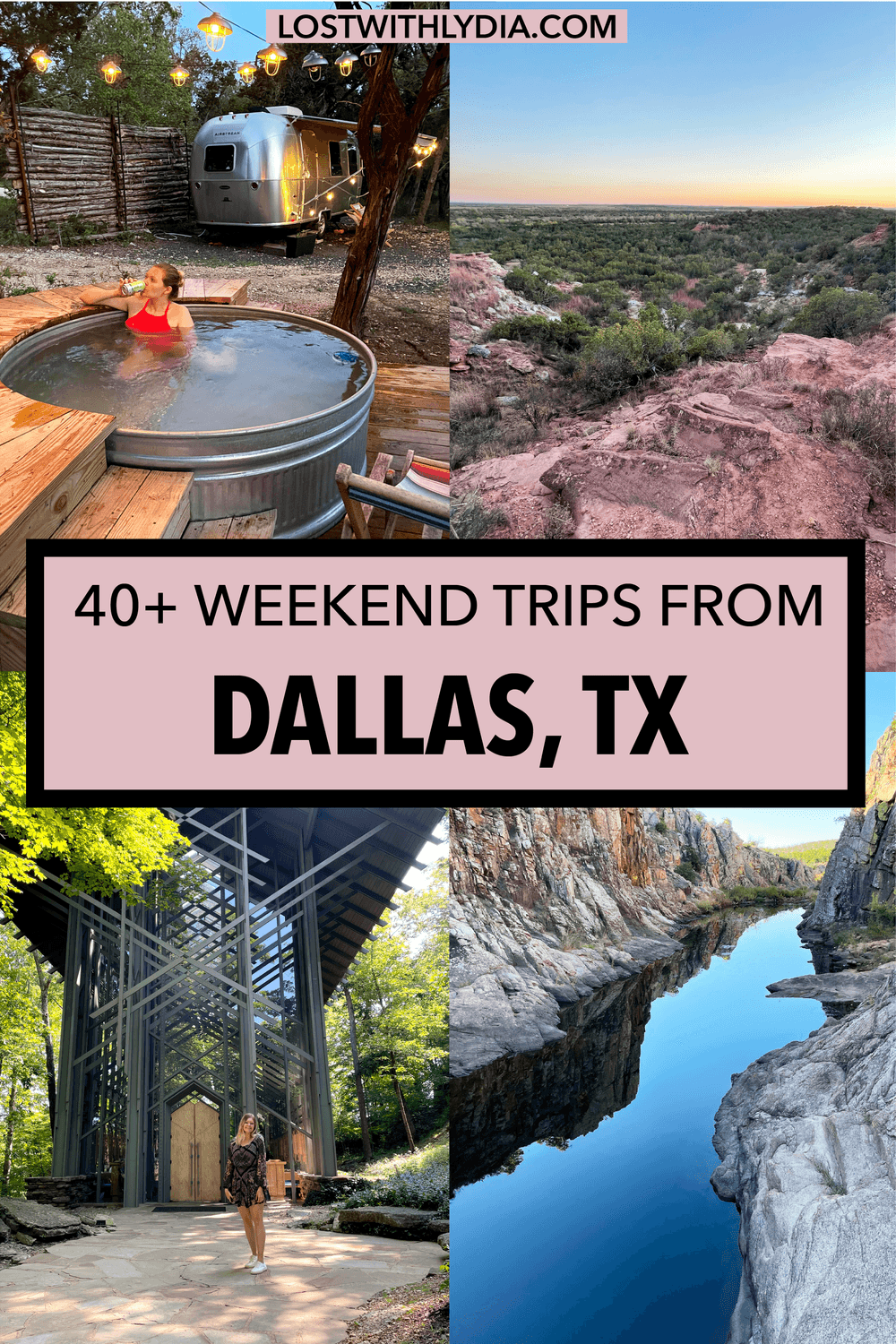 Are you looking for ideas for the best weekend trips from Dallas? This list has you covered with road trip ideas that are include hiking destinations, camping and more!