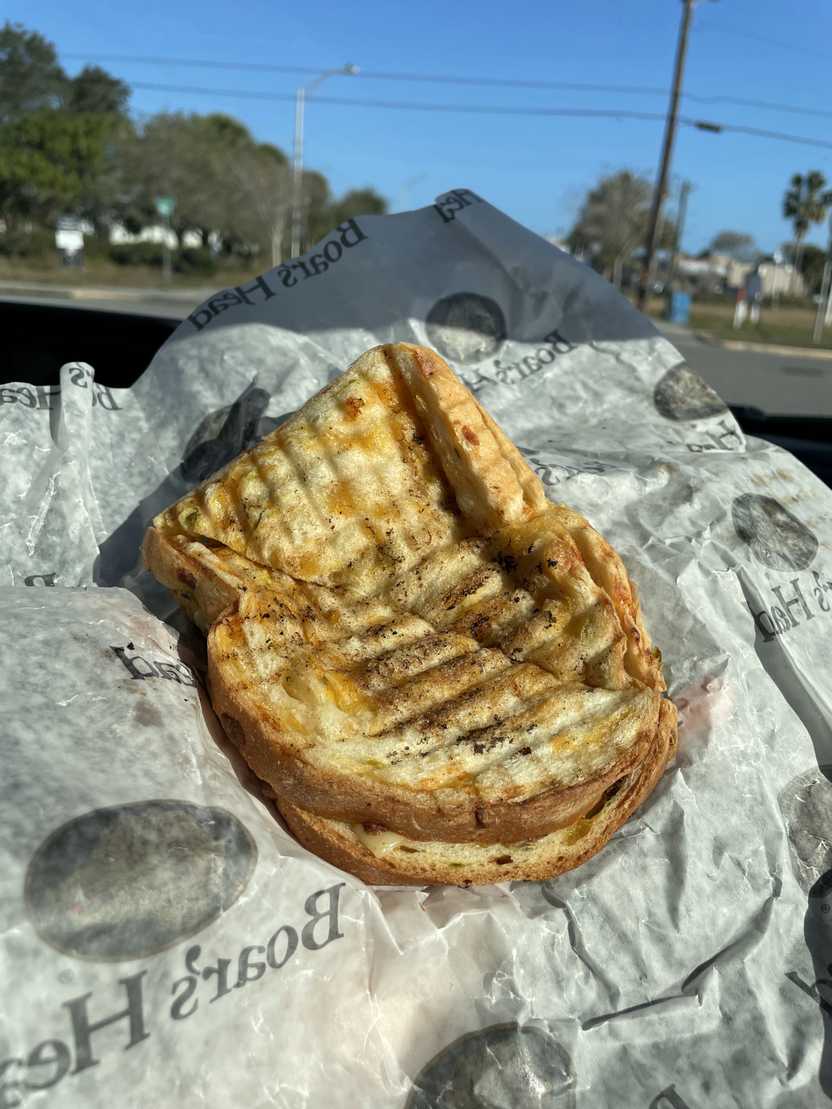 A panini sandwich from Sunrise Bread Co. A panini sandwich from Sunrise Bread Co.
