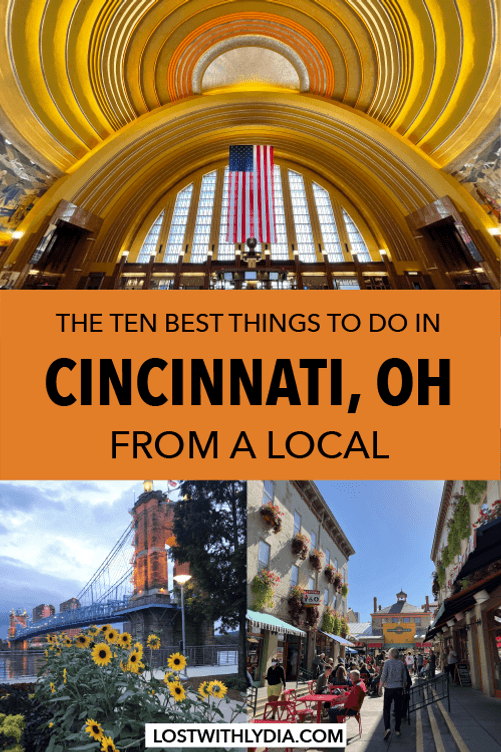 The top 10 things to do in Cincinnati, Ohio, from a local's perspective! This guide includes a great mix of outdoor Cincinnati activities, classic Cincinnati gems and more.