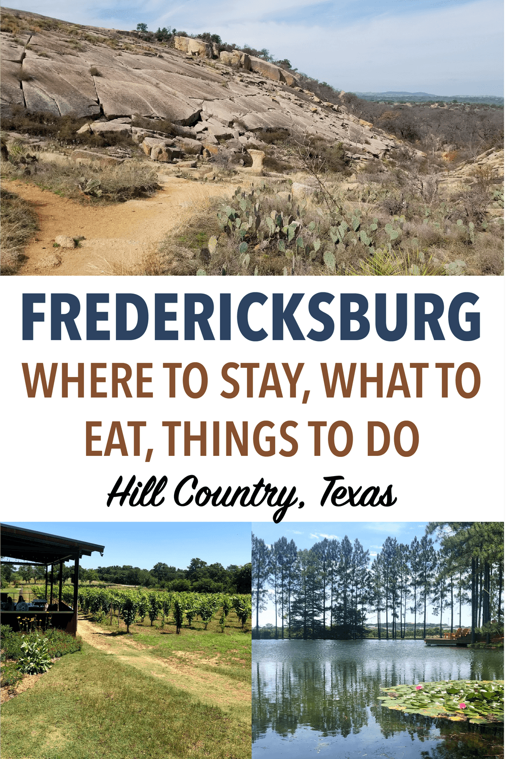 Plan your perfect Fredericksburg weekend itinerary and explore the best of Texas Hill Country! This guide includes where to stay in Fredericksburg, the best wineries in Fredericksburg and more.
