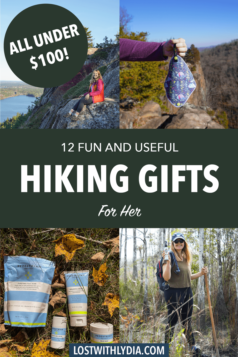 Discover the best hiking gifts for her with this guide! All of these gifts are under $100 and perfect for the hiker in your life.