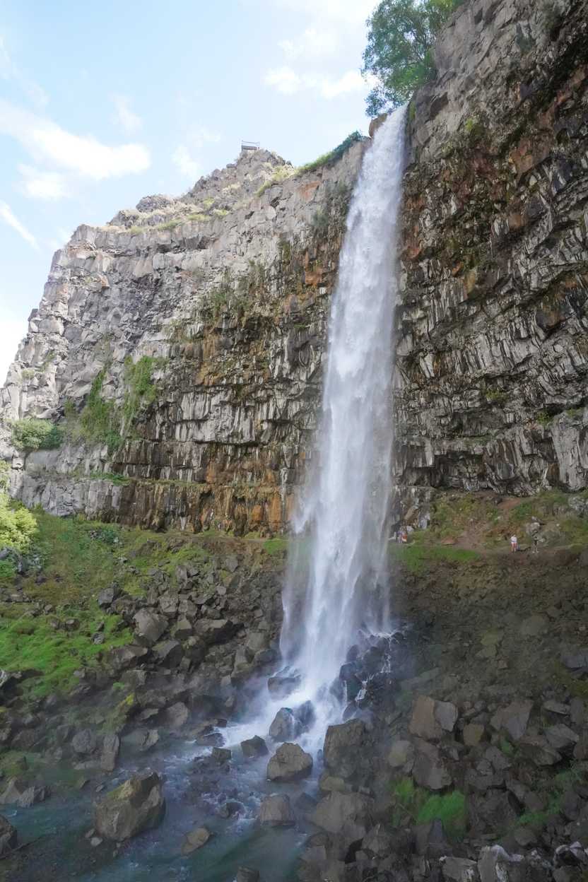 A view of Perrine Coulee Falls. A view of Perrine Coulee Falls.