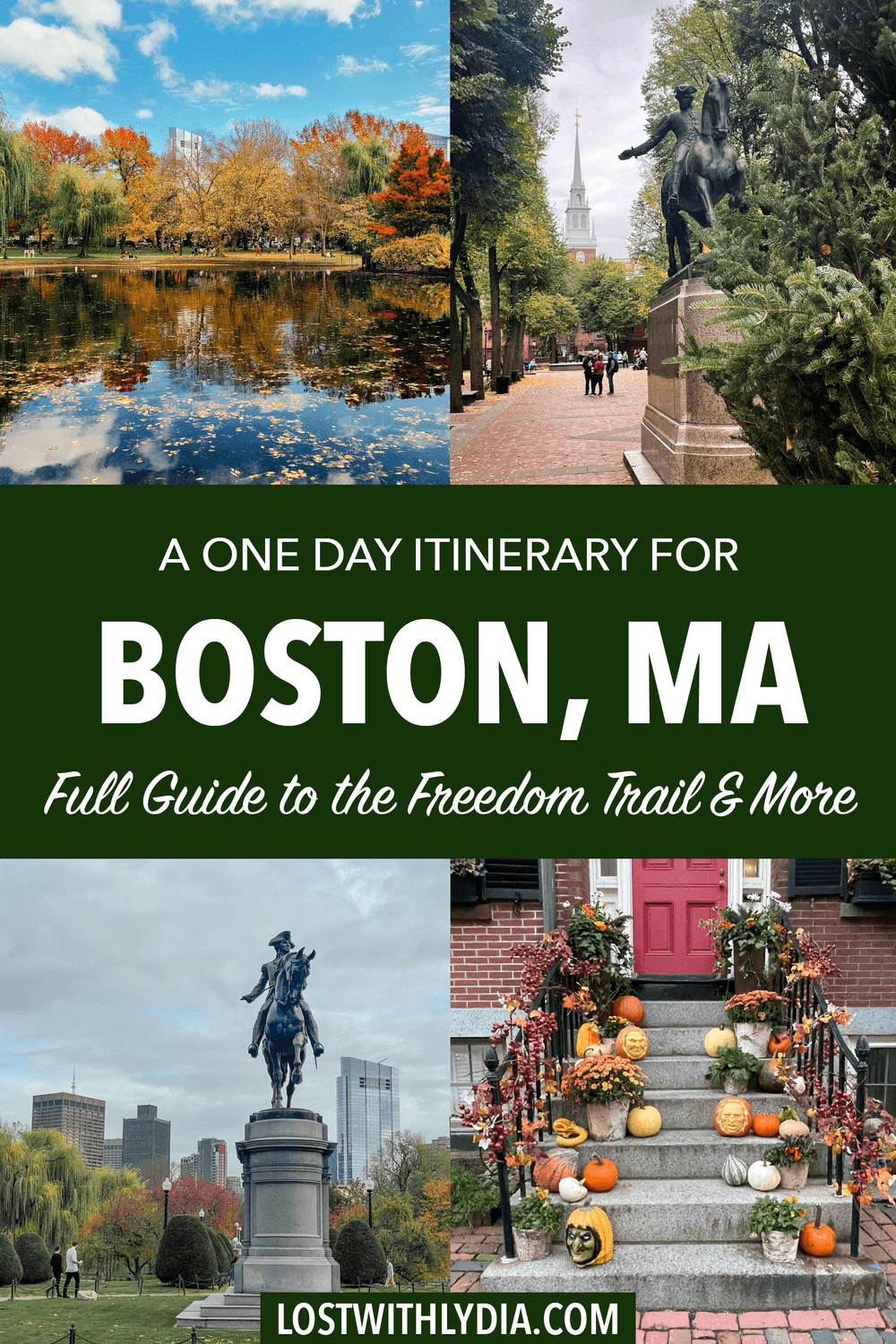 Find out how to spend one day in Boston with this travel guide! Discover a guide to walking The Freedom Trail self-guided, the best food in Boston and tips along the way.