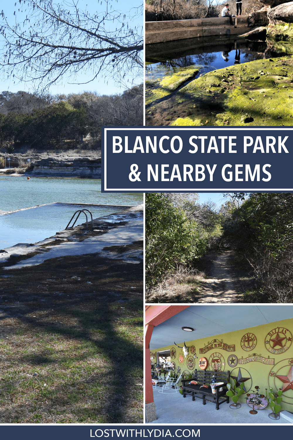 A guide for visiting Blanco State Park, a Texas Hill Country park known for a refreshing swimming hole.