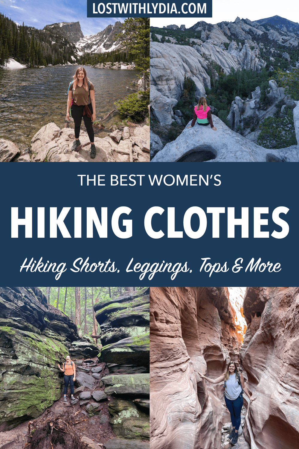 Discover the best hiking clothing for women! This guide for summer hiking clothing includes recommendations for hiking shorts, tops, leggings, sports bras and jackets.