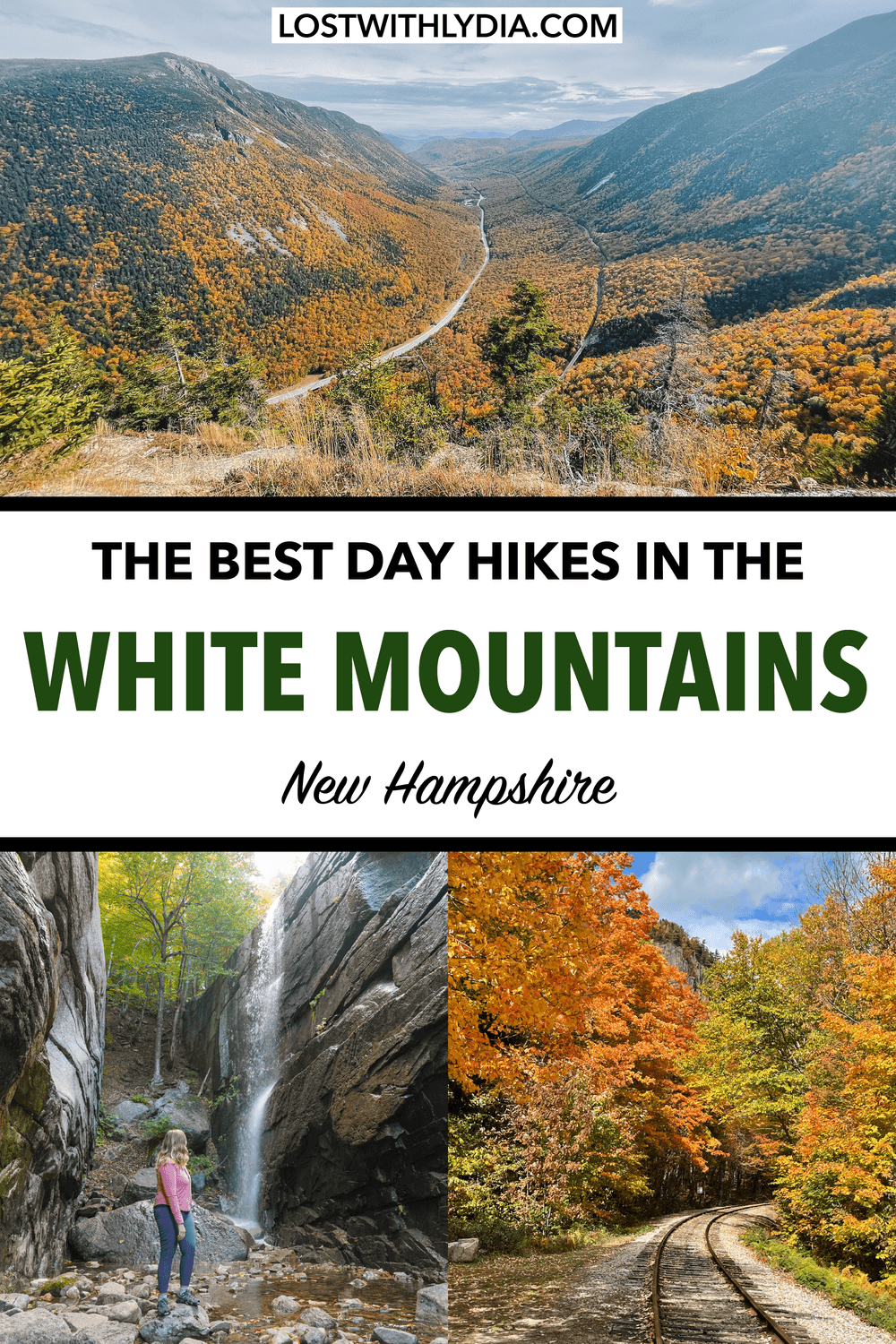 Plan an epic hiking trip to the White Mountains of New Hampshire with this hiking guide! Learn the best day hikes in the White Mountains, tips for visiting and more.